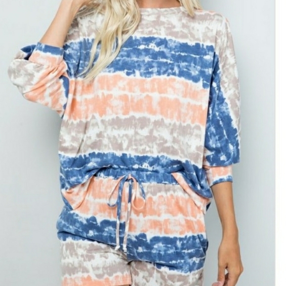 Tie Dye French Terry Top - Picture 2 of 5